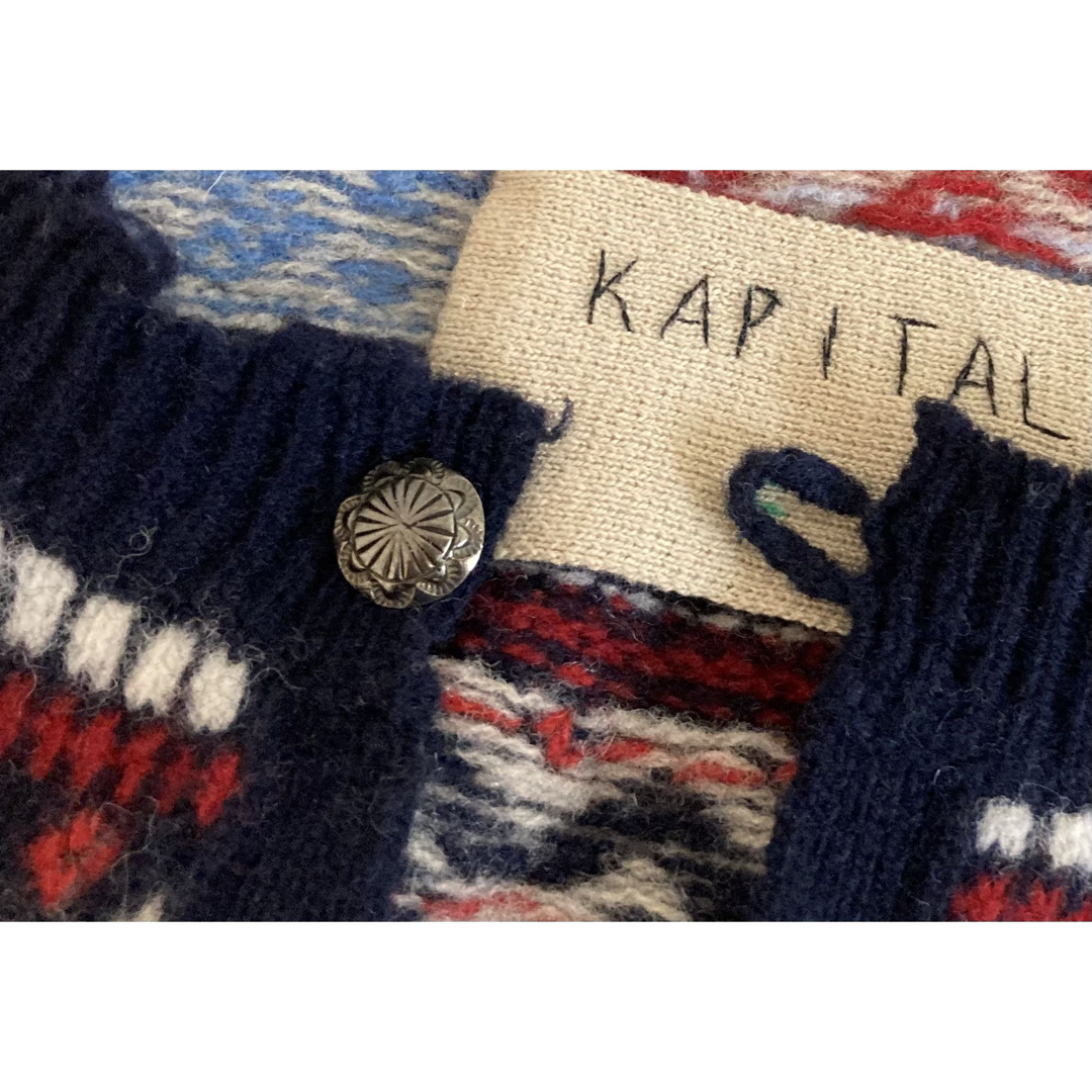 KAPITAL(キャピタル)のKAPITAL キャピタル ウール ネイティブ コンチョ ニット プルオーバー レディースのトップス(ニット/セーター)の商品写真