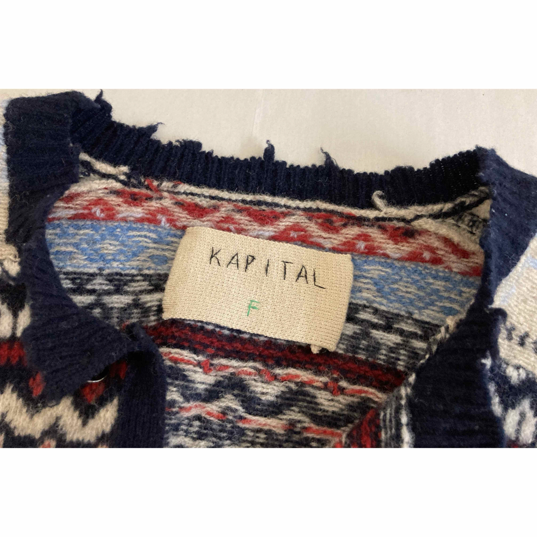 KAPITAL(キャピタル)のKAPITAL キャピタル ウール ネイティブ コンチョ ニット プルオーバー レディースのトップス(ニット/セーター)の商品写真