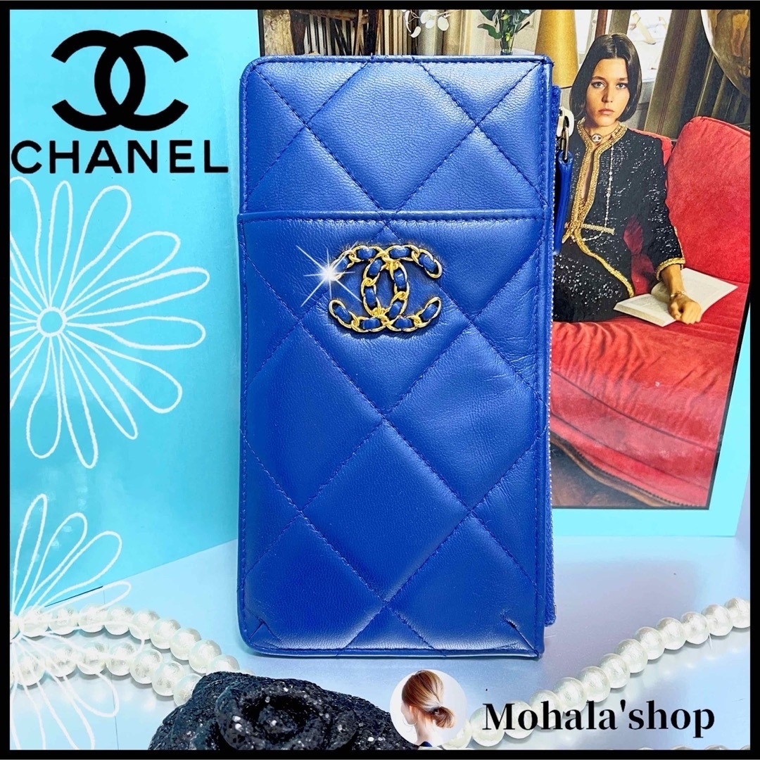 CHANEL(シャネル)の【CHANEL】スマホが入る人気の長財布☆1万円札も折らずに収納可☆ミニマム メンズのファッション小物(長財布)の商品写真