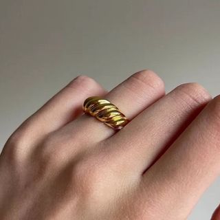 トゥデイフル(TODAYFUL)のTwist stainless ring gold No.974(リング(指輪))