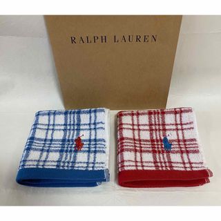 ラルフローレン(Ralph Lauren)のラルフローレン　タオルハンカチ　⭐️a(ハンカチ)