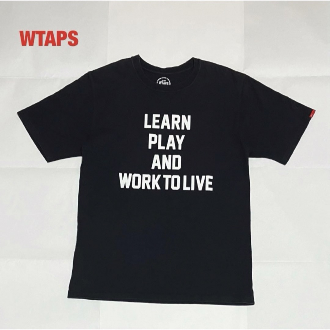 W)taps(ダブルタップス)の【人気】WTAPS　ダブルタップス　ロゴTシャツ　刺繍ロゴ　サンダーマーク メンズのトップス(Tシャツ/カットソー(半袖/袖なし))の商品写真