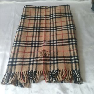 BURBERRY - BURBERRY バーバリー マフラー カシミア100％ 美品 超大判