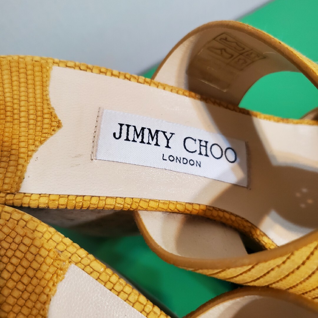 JIMMY CHOO(ジミーチュウ)の☆JIMMY CHOO ウェッジソールサンダル☆ レディースの靴/シューズ(サンダル)の商品写真