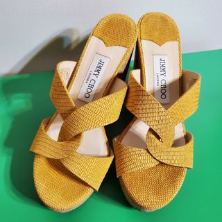 ジミーチュウ(JIMMY CHOO)の☆JIMMY CHOO ウェッジソールサンダル☆(サンダル)