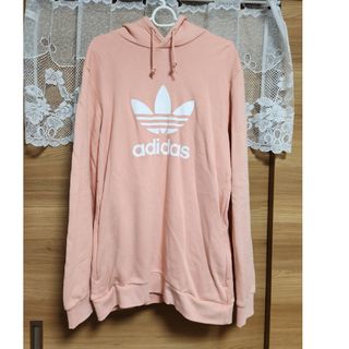 アディダス(adidas)のadidas　パーカー　ピンク　Mサイズ(パーカー)