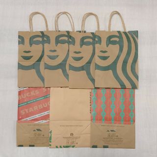 スターバックスコーヒー(Starbucks Coffee)のスターバックス　紙袋　7枚(ショップ袋)