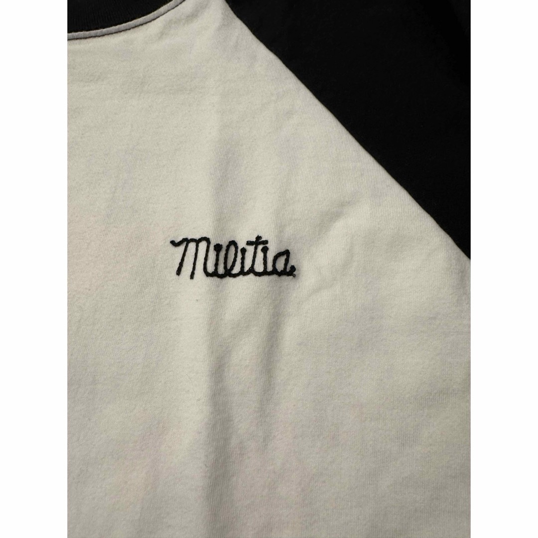 W)taps(ダブルタップス)の【Lサイズ】BULLINK WTAPSダブルタップス ラグラン Tシャツ 黒 白 メンズのトップス(Tシャツ/カットソー(七分/長袖))の商品写真