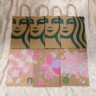 スターバックスコーヒー(Starbucks Coffee)のスターバックスコーヒー　紙袋　7枚(ショップ袋)