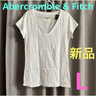 アバクロンビーアンドフィッチ(Abercrombie&Fitch)のアバクロンビー & フィッチ　新品　Tシャツ　レディース　L(Tシャツ(半袖/袖なし))