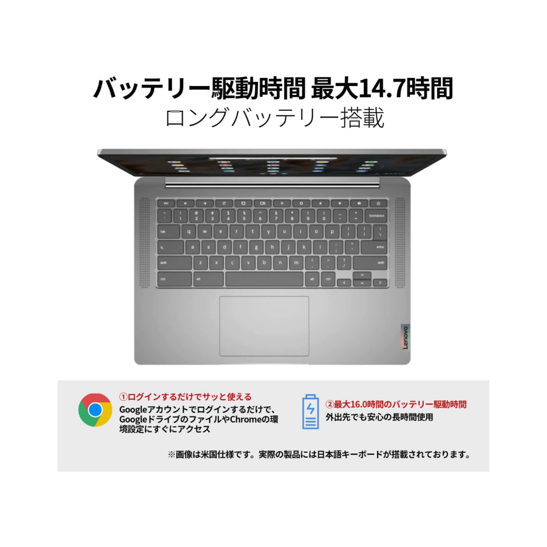 Lenovo(レノボ)のLenovo Chromebook IdeaPad Slim 360 ノートPC スマホ/家電/カメラのPC/タブレット(ノートPC)の商品写真