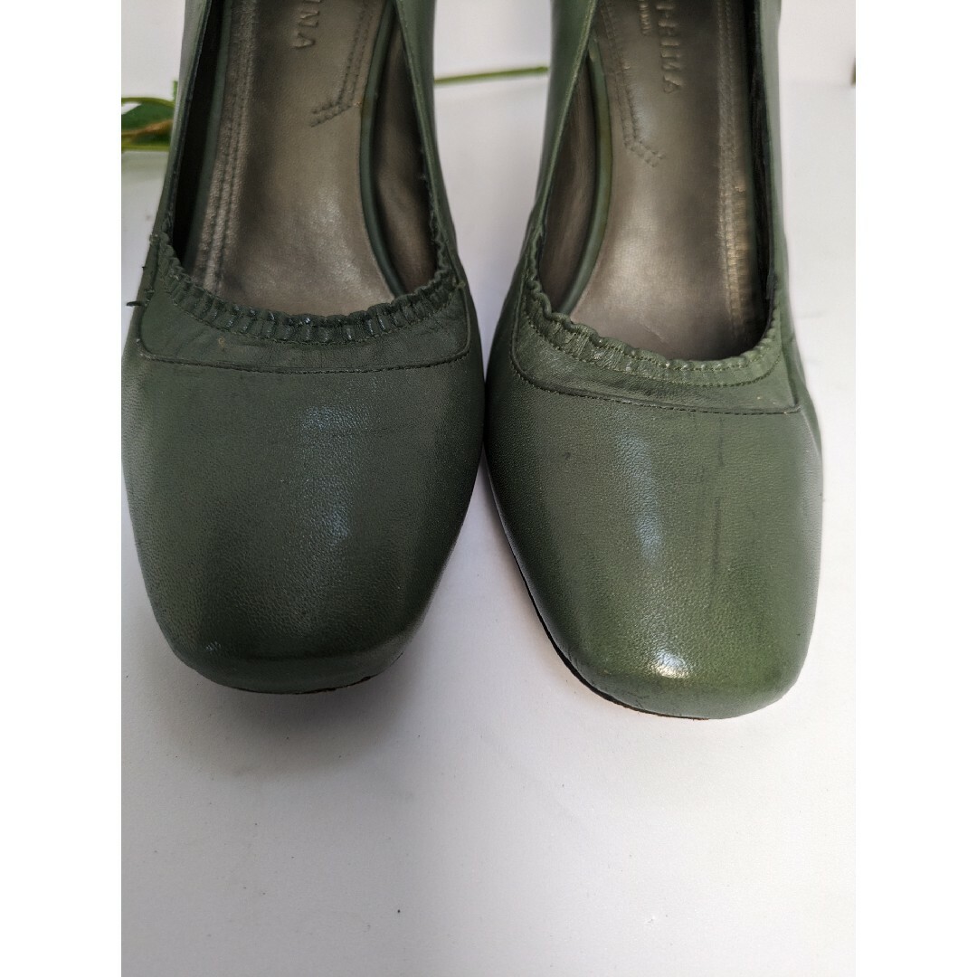 ANTEPRIMA(アンテプリマ)の美品　ANTEPRIMA　アンテプリマ　ハイヒール　24センチ　グリーン レディースの靴/シューズ(ハイヒール/パンプス)の商品写真