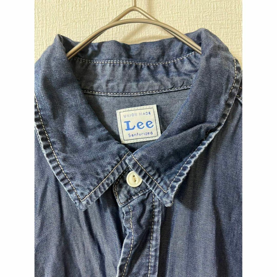 Lee(リー)のLee リー　ユニオンメイド　テンセル素材　光沢　デニムシャツ　M メンズのトップス(シャツ)の商品写真