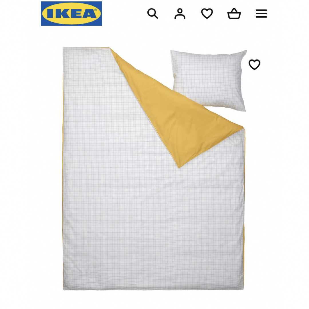 IKEA(イケア)のIKEA布団&枕カバー2 インテリア/住まい/日用品の寝具(シーツ/カバー)の商品写真