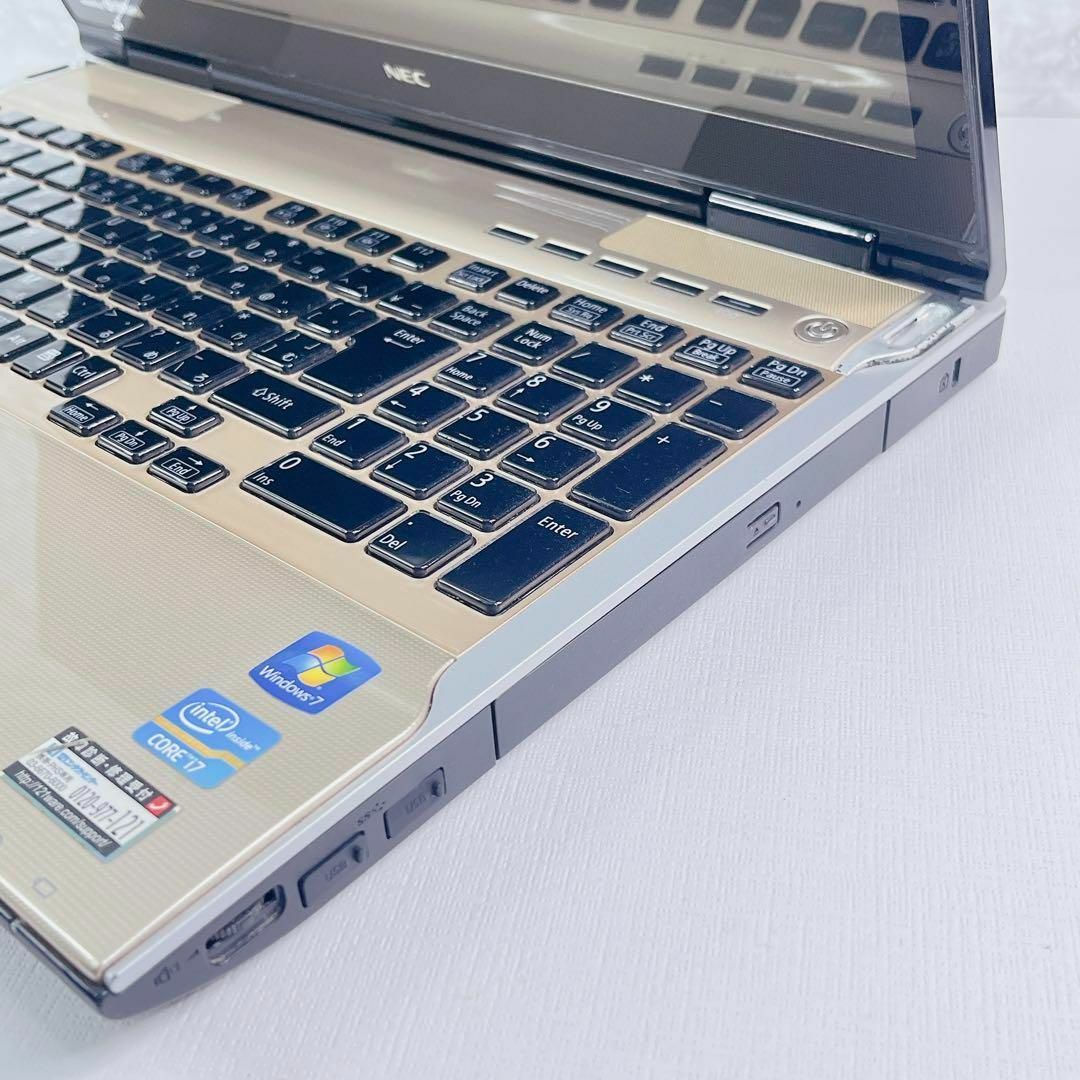 NEC(エヌイーシー)の訳ありお得✨Core i7✨メモリ16GB新品SSD1TB✨ノートパソコン009 スマホ/家電/カメラのPC/タブレット(ノートPC)の商品写真