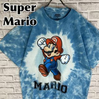 ニンテンドウ(任天堂)のSuper Mario スーパーマリオ タイダイ キャラ Tシャツ 半袖 輸入品(Tシャツ/カットソー(半袖/袖なし))