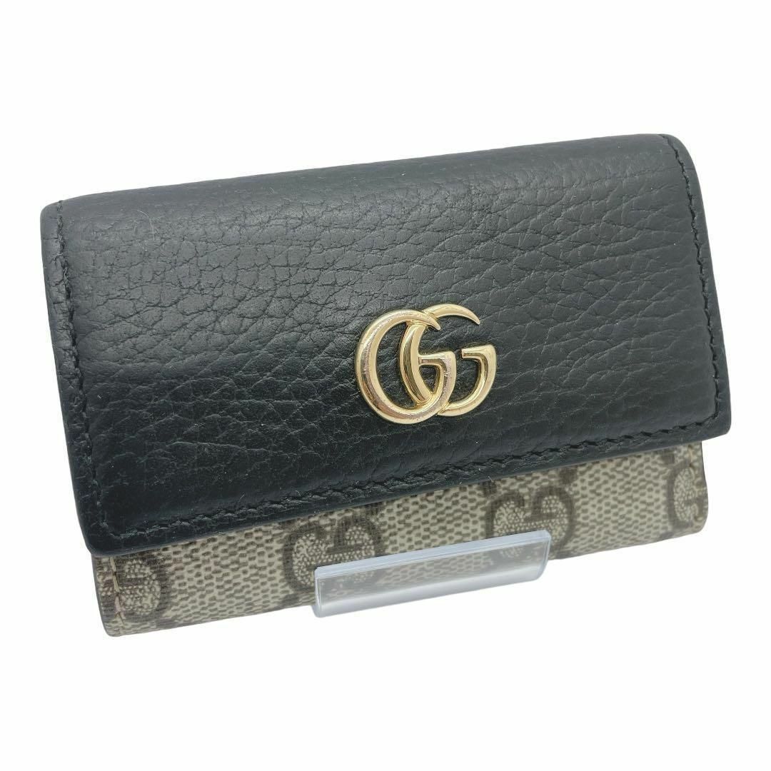 Gucci(グッチ)の【訳あり特価　現行モデル】GUCCI  キーケース GG  マーモント　ブラック メンズのファッション小物(キーケース)の商品写真