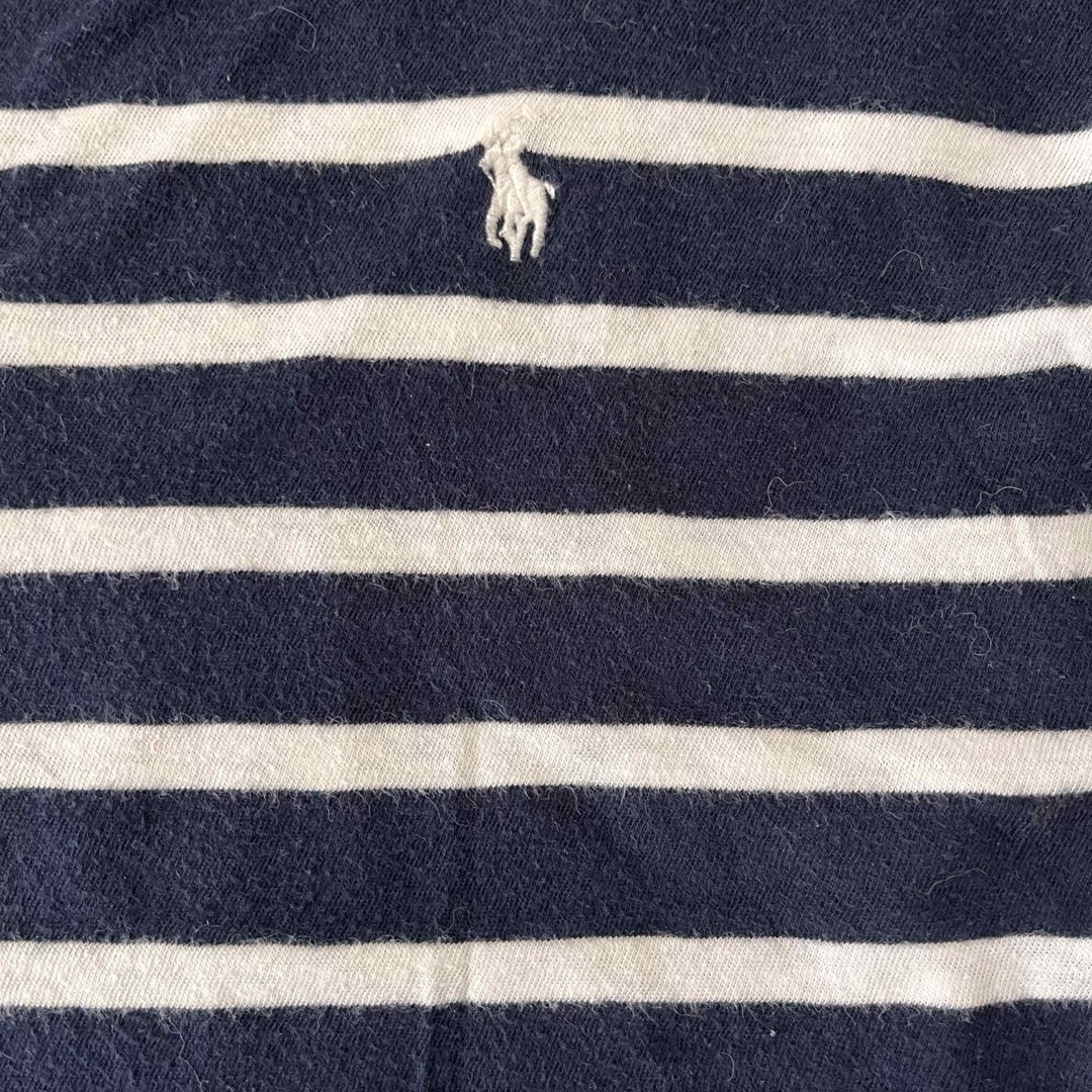 POLO RALPH LAUREN(ポロラルフローレン)のポロラルフローレン　長袖Tシャツ　ボーダー　ブラック✖️ホワイト　キッズ　115 キッズ/ベビー/マタニティのキッズ服男の子用(90cm~)(Tシャツ/カットソー)の商品写真