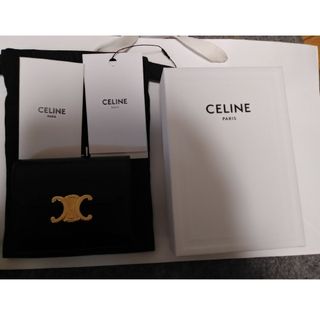 セリーヌ(celine)のスモールウォレット トリオンフ / シャイニーカーフスキン(財布)