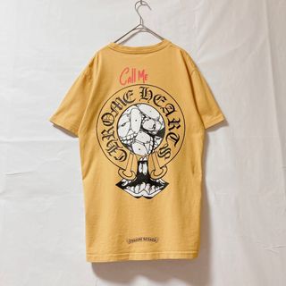 クロムハーツ(Chrome Hearts)のクロムハーツ マッティボーイ コールミー バックプリント 半袖 Tシャツ 黃 S(Tシャツ/カットソー(半袖/袖なし))