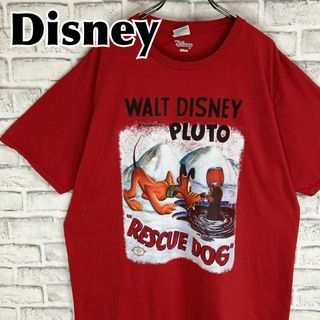 ディズニー(Disney)のDisney ディズニー プルートの救助犬 Rescue dog Tシャツ 半袖(Tシャツ/カットソー(半袖/袖なし))