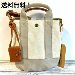 toleur - toleur 　ショルダー　バック　キャンパス　帆布　グレー　スマホ　新品未使用