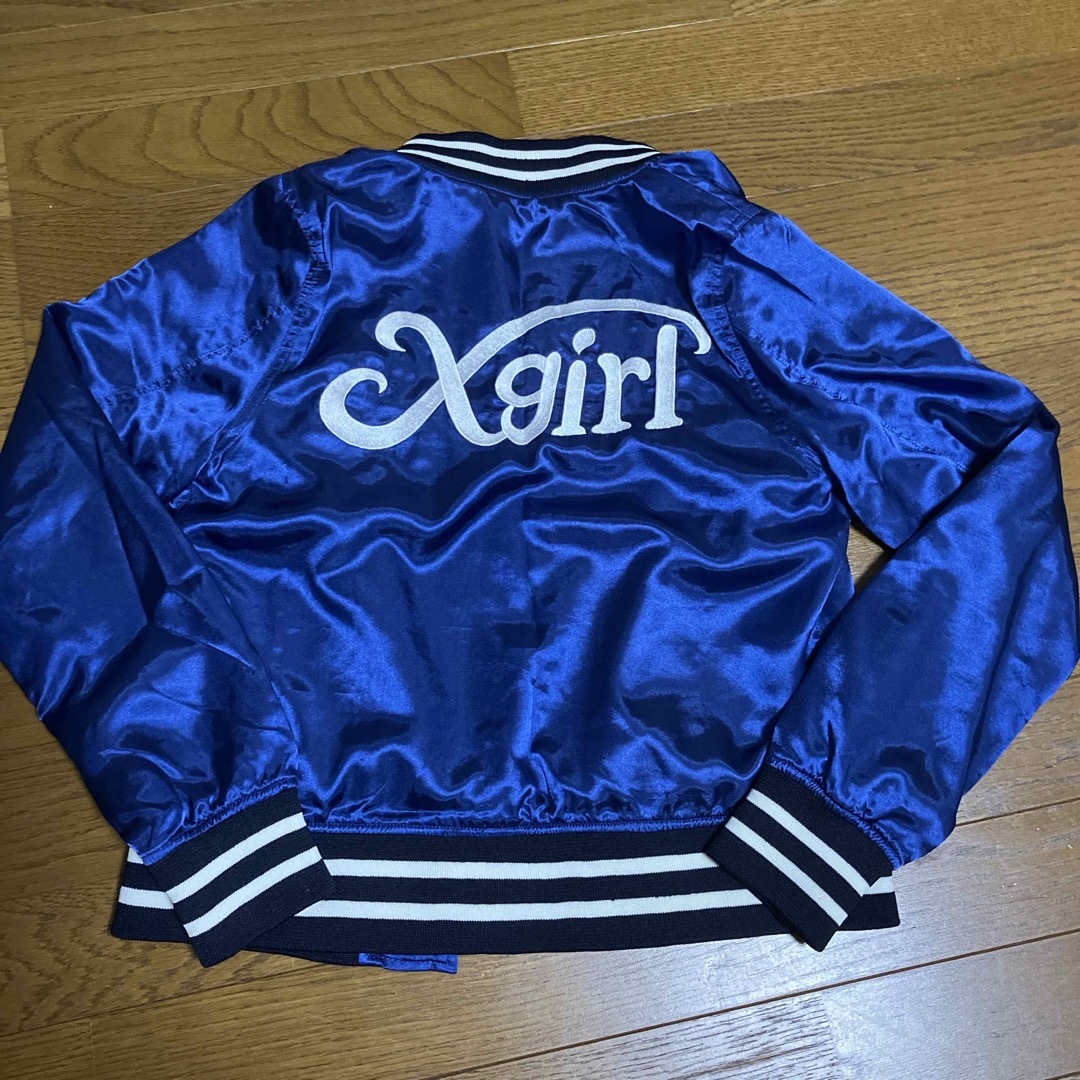X-girl(エックスガール)のX -girl  ブルゾン　size  1   青系 レディースのジャケット/アウター(ブルゾン)の商品写真
