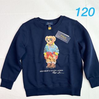 ポロラルフローレン(POLO RALPH LAUREN)のラスト1点◆ラルフローレンポロベアフリーススウェット ネイビー 6/120(Tシャツ/カットソー)