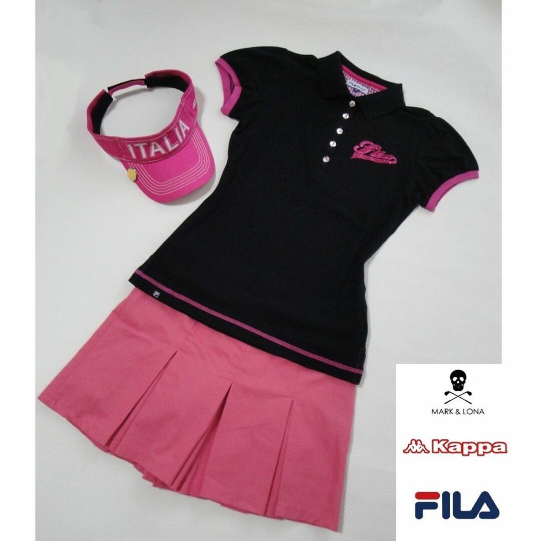 Kappa(カッパ)の【4点セット】◆Kappa◆ サンバイザー キュロット ◆FILA◆ シャツ スポーツ/アウトドアのゴルフ(ウエア)の商品写真