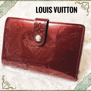 ルイヴィトン(LOUIS VUITTON)のLOUIS VUITTON モノグラムヴェルニ 二つ折り ウォレット がま口財布(財布)