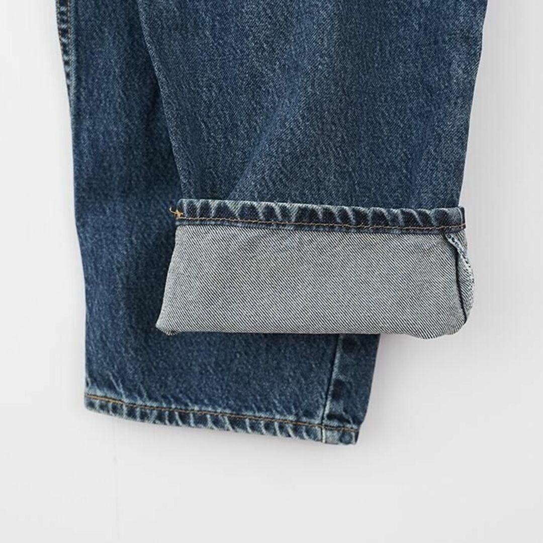 Levi's(リーバイス)のW35相当 リーバイス560 ダークブルーデニム 青 USA製 90s 6848 レディースのパンツ(デニム/ジーンズ)の商品写真