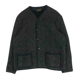 テンダーロイン(TENDERLOIN)のTENDERLOIN テンダーロイン T-BROWN BEACH ノーカラー ジャケット ウール コットン 日本製 ブラック系 ベージュ系 M【中古】(その他)