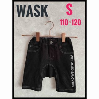 ワスク(WASK)のWASK ワスク　デニム調　ストレッチ　ハーフパンツ　S 110~120(パンツ/スパッツ)