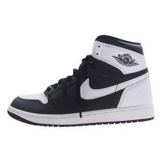 ナイキ(NIKE)のNIKE ナイキ スニーカー DZ5485-010 Air Jordan 1 Retro High OG Black White エアジョーダン1 レトロ ハイ OG ブラック ホワイト スニーカー ブラック系 ホワイト系 28cm【中古】(スニーカー)