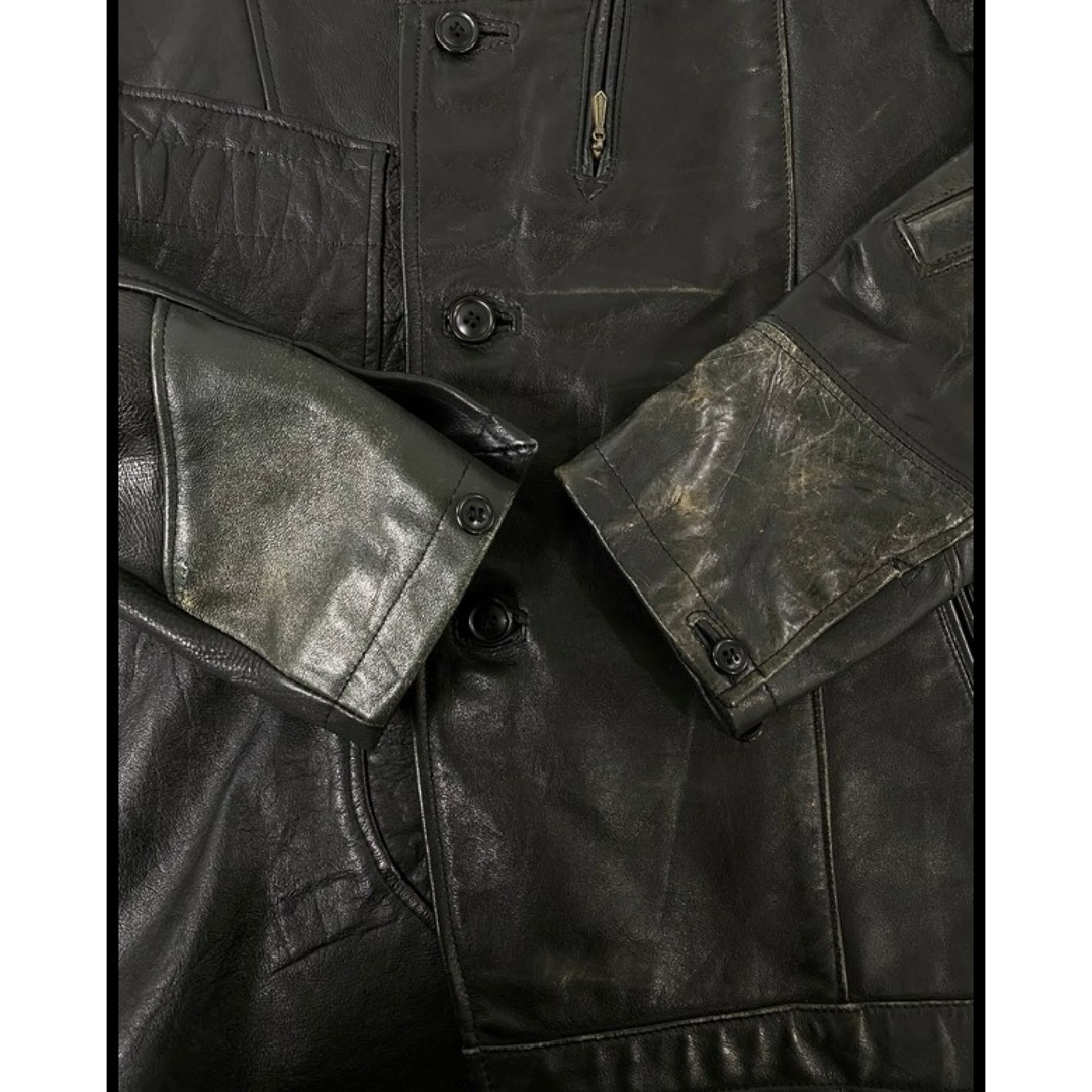 Needles(ニードルス)のREBUILD BY NEEDLES PATCH LEATHER JACKET メンズのジャケット/アウター(レザージャケット)の商品写真