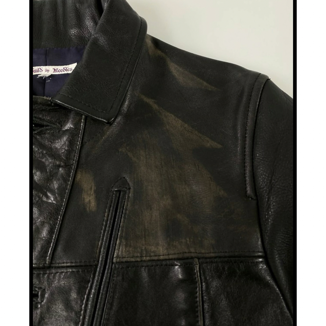 Needles(ニードルス)のREBUILD BY NEEDLES PATCH LEATHER JACKET メンズのジャケット/アウター(レザージャケット)の商品写真