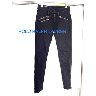 ポロラルフローレン(POLO RALPH LAUREN)のポロラルフローレン　デニムパンツ スキニー 黒 ジーンズ デニム(デニム/ジーンズ)