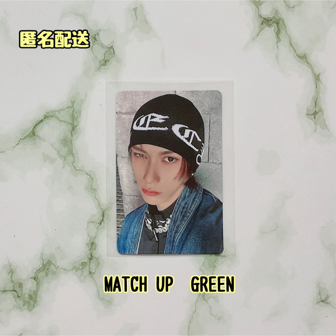 INI(アイエヌアイ)のINI MATCHUP GREENVer. トレカ　池﨑理人① エンタメ/ホビーのタレントグッズ(アイドルグッズ)の商品写真