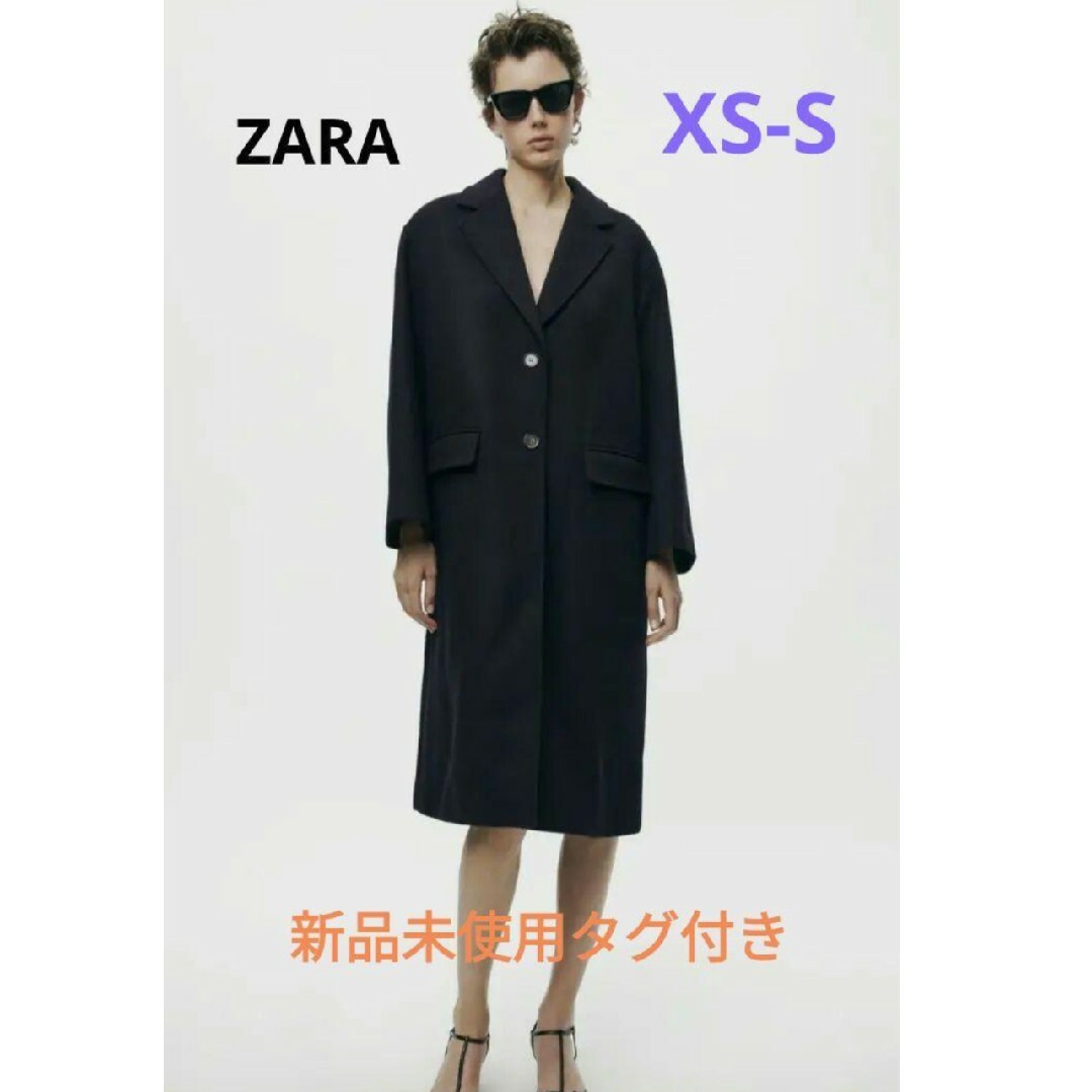 ZARA - ZARA ウールブレンドオーバーサイズコートの通販 by しゅん's