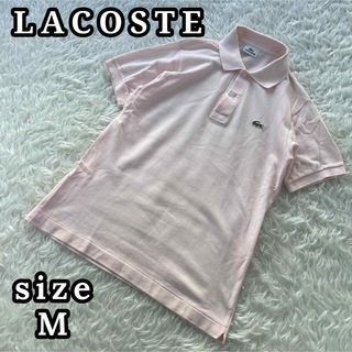 ラコステ(LACOSTE)の人気商品✨ ラコステ 半袖 ポロシャツ 日本製 定番  ピンク メンズ M(ポロシャツ)