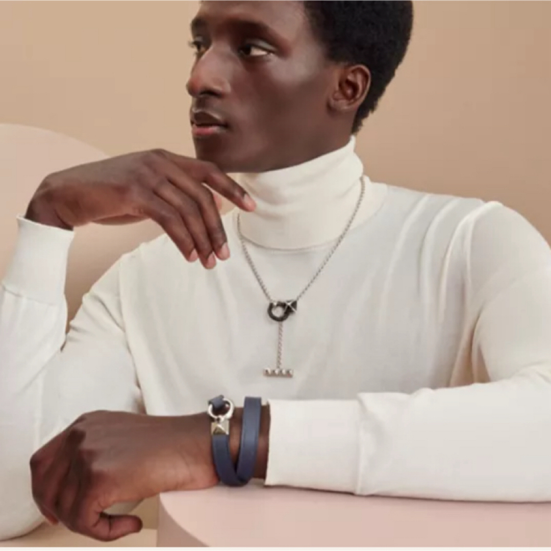 HERMES - 未使用レアHERMESネックレスバッファローボーン HERMES - 未使用レアHERMESネックレスバッファローボーン