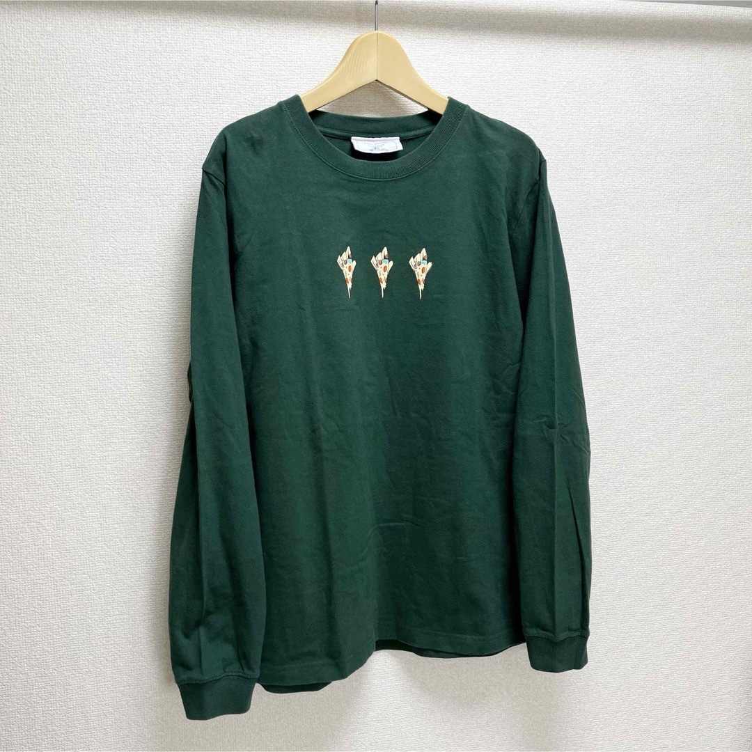 LEFT ALONE ロンT 緑　グリーン　長袖Tシャツ　レフトアローン メンズのトップス(Tシャツ/カットソー(七分/長袖))の商品写真