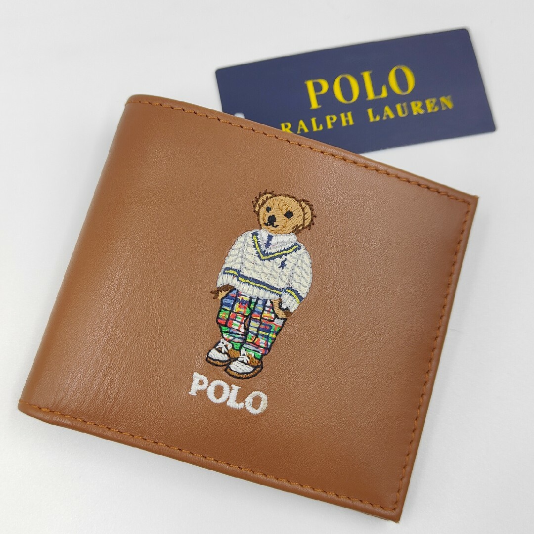 ラルフローレンラルフローレン 財布 ポロベア ブラウン - 折り財布 ラルフローレンラルフローレン 財布 ポロベア ブラウン - 折り財布