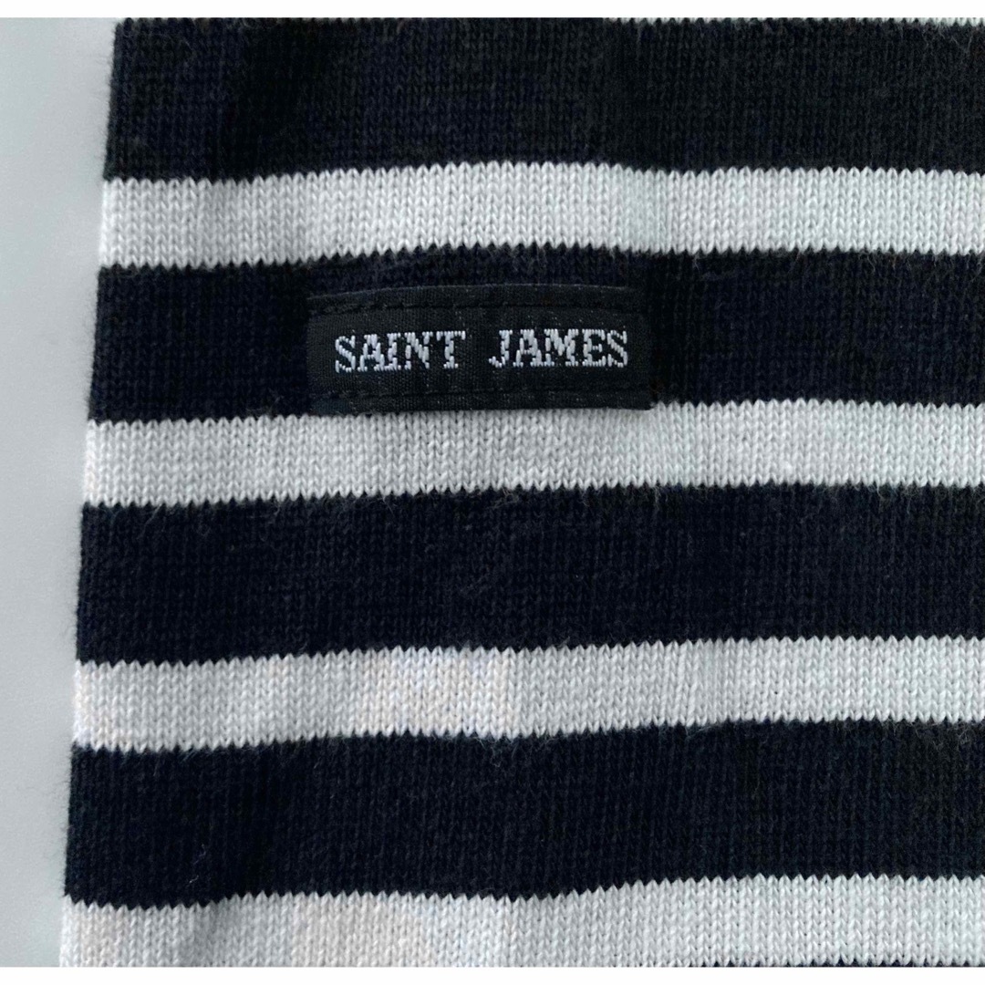 SAINT JAMES “ウエッソン” ボーダー 5 ブラック×ホワイト