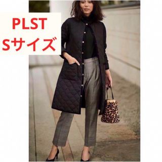 プラステ(PLST)のほぼ新品＊大草直子さん着 PLST 美脚 ウールブレンドスリットパンツ#w22(カジュアルパンツ)