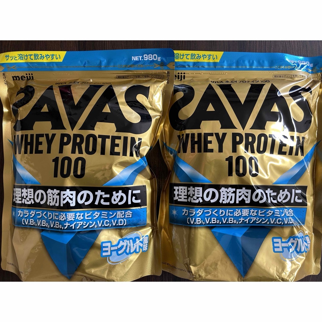 SAVAS - 明治 SAVAS ホエイプロテイン100 980gヨーグルト風味2袋セット