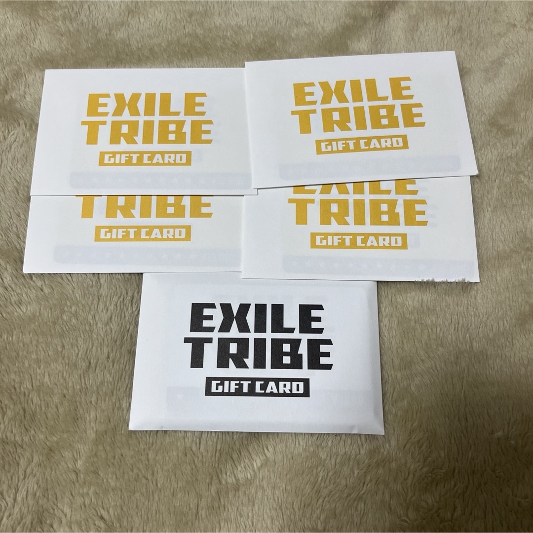 EXILE TRIBE(エグザイル トライブ)のEXILE TRIBE ギフトカード チケットの優待券/割引券(ショッピング)の商品写真