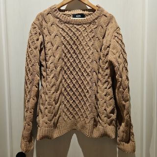 アズールバイマウジー(AZUL by moussy)のアズールバイマウジー　CHENILLE CABLE PULLOVER/シェニール(ニット/セーター)