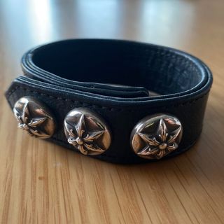 クロムハーツ(Chrome Hearts)のクロムハーツ　スター　レザーブレスレット　(ブレスレット)