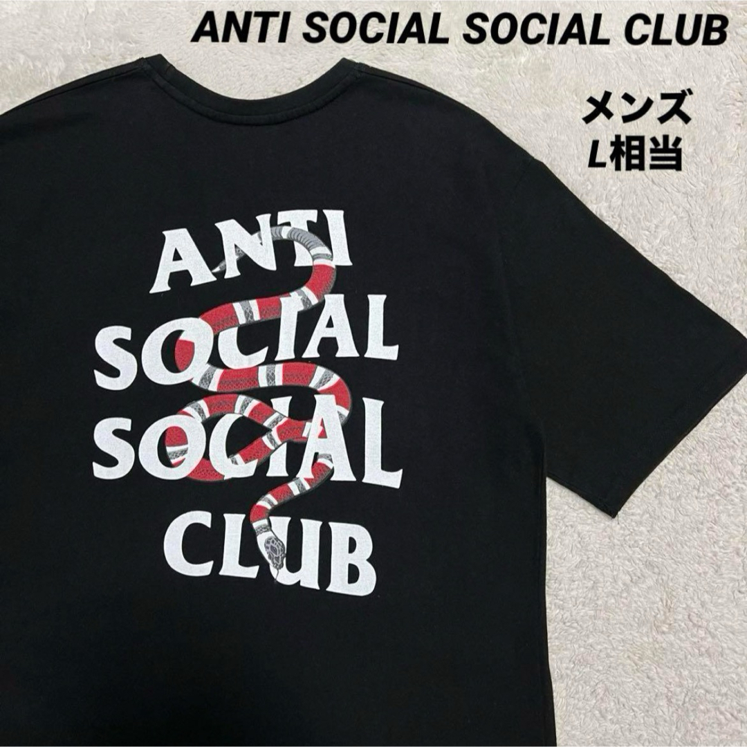 ANTI SOCIAL SOCIAL CLUB(アンチソーシャルソーシャルクラブ)のANTI SOCIAL SOCIAL CLUB Tシャツ   ヘビ　メンズL相当 メンズのトップス(Tシャツ/カットソー(半袖/袖なし))の商品写真